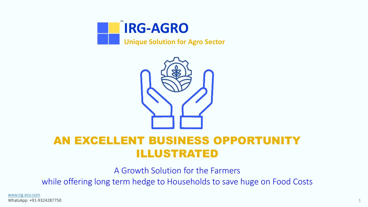 IRG-AGRO slide 1