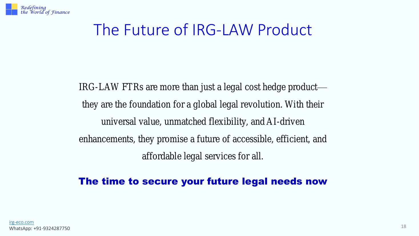 IRG-LAW slide 18