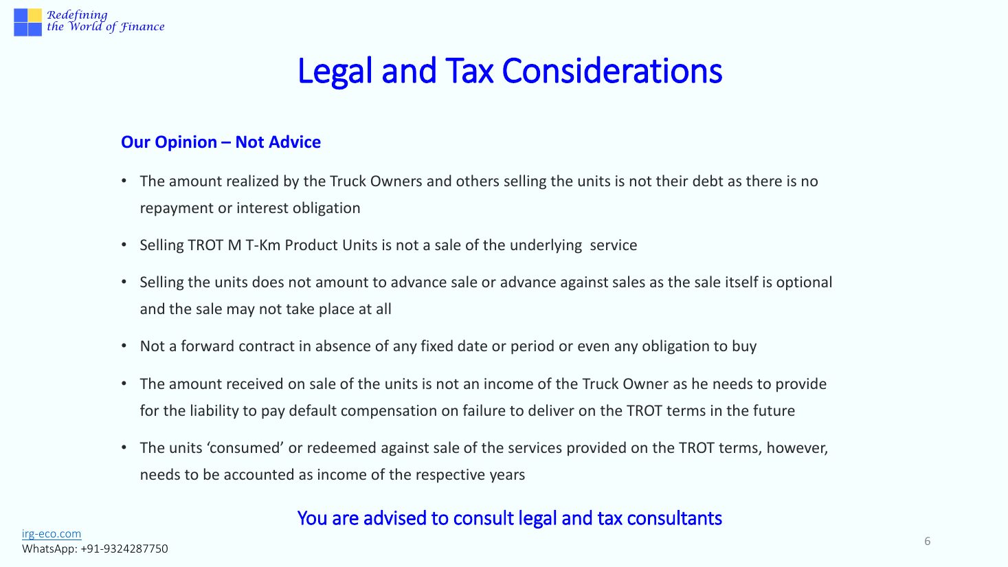 IRG-LOGISTICS slide 6