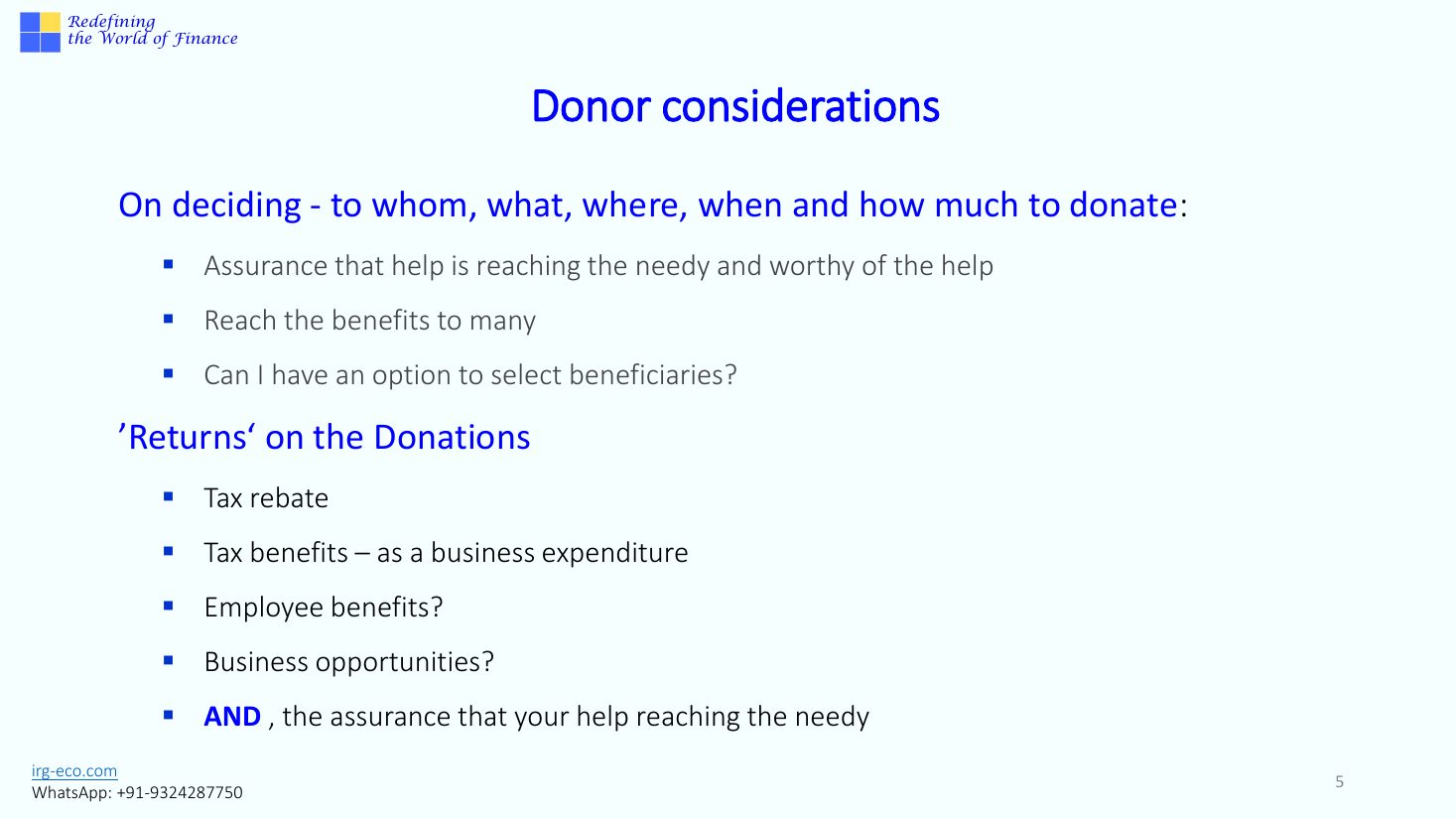 IRG-SEVA slide 5
